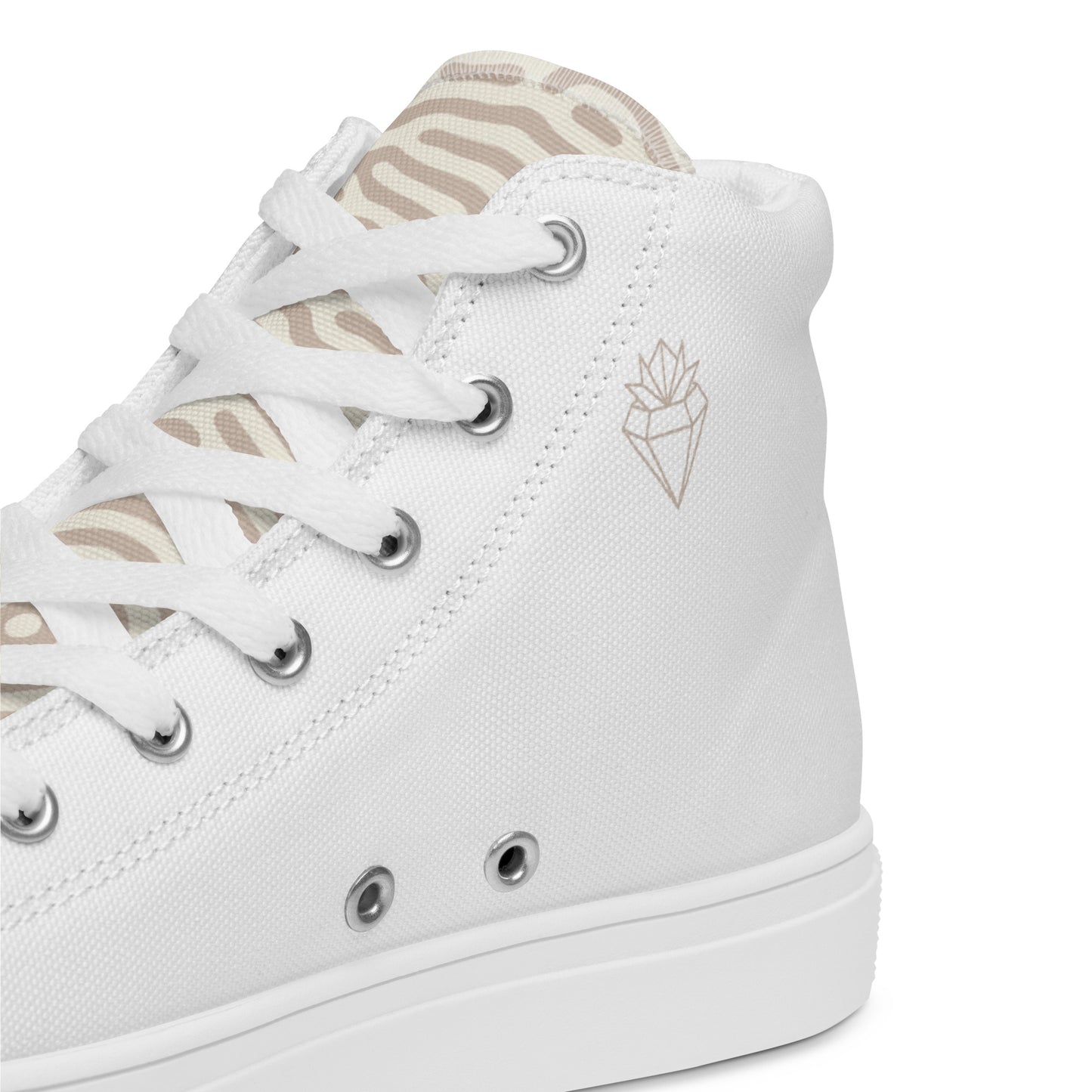 Crowned Diamond Men’s high top canvas shoes