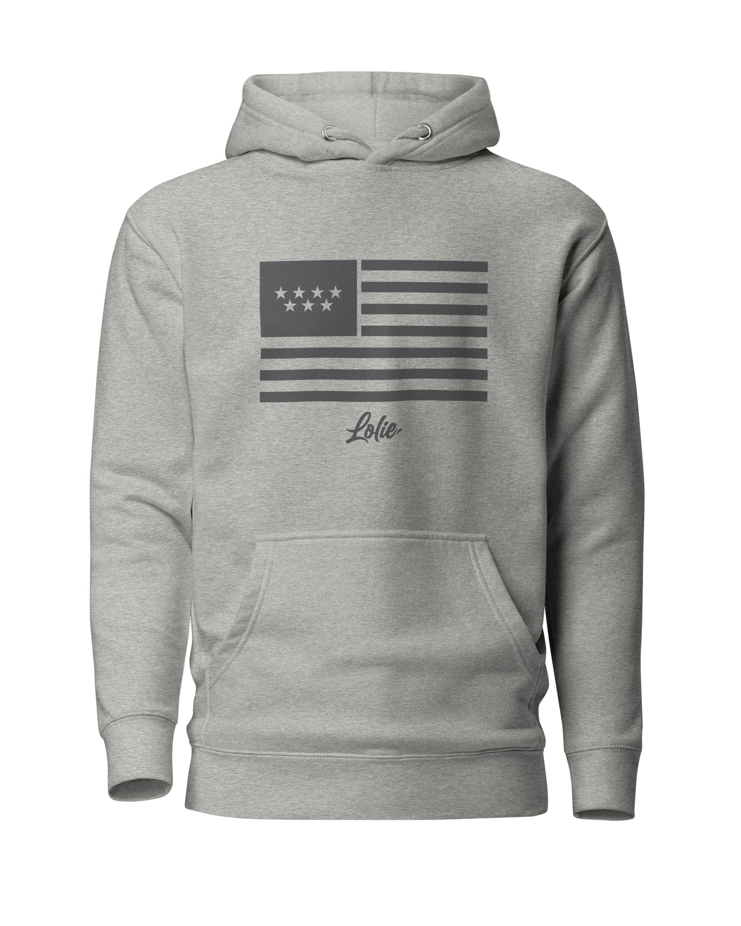 Lo-Lie Sport Grey Hoodie w Madrid United Flag