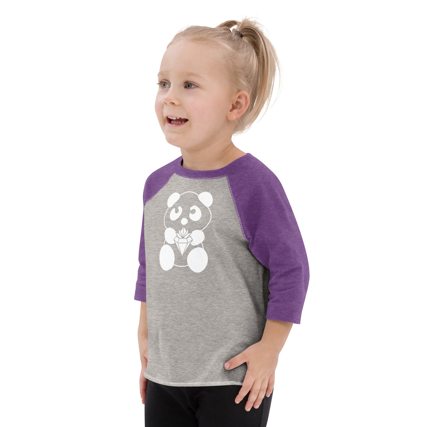 Panda Toddler baseball shirt