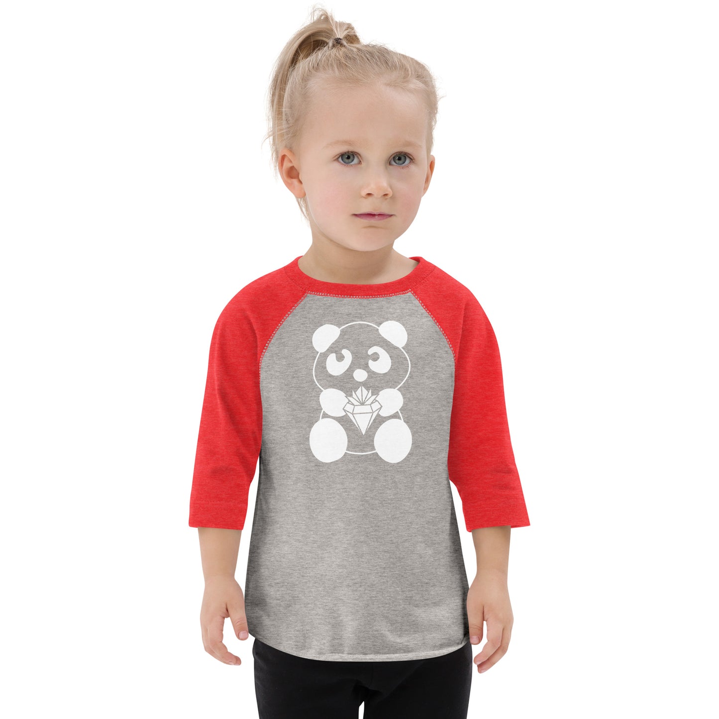 Panda Toddler baseball shirt