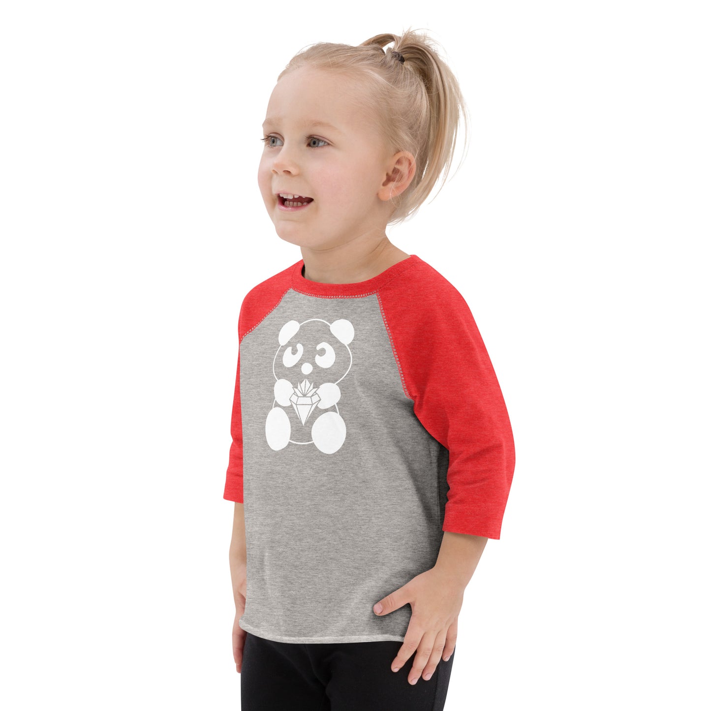 Panda Toddler baseball shirt