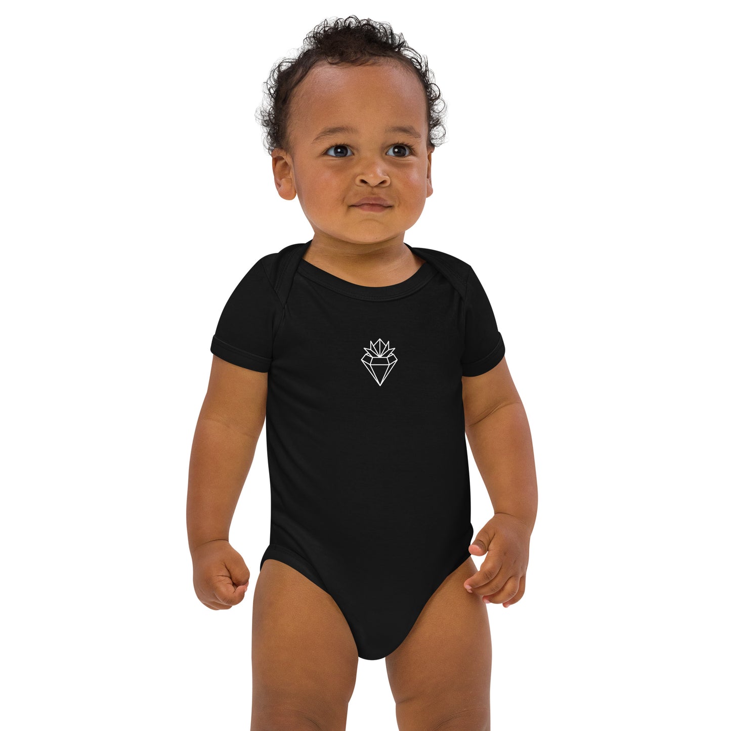 Crowned Diamond Organic cotton baby bodysuit