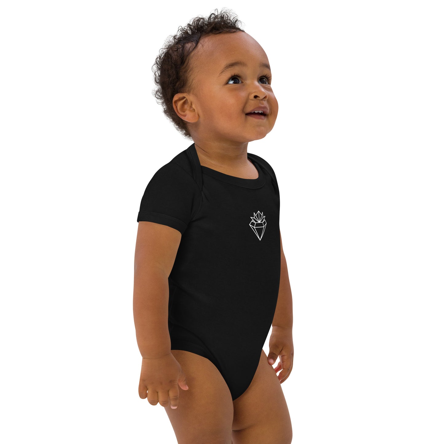 Crowned Diamond Organic cotton baby bodysuit