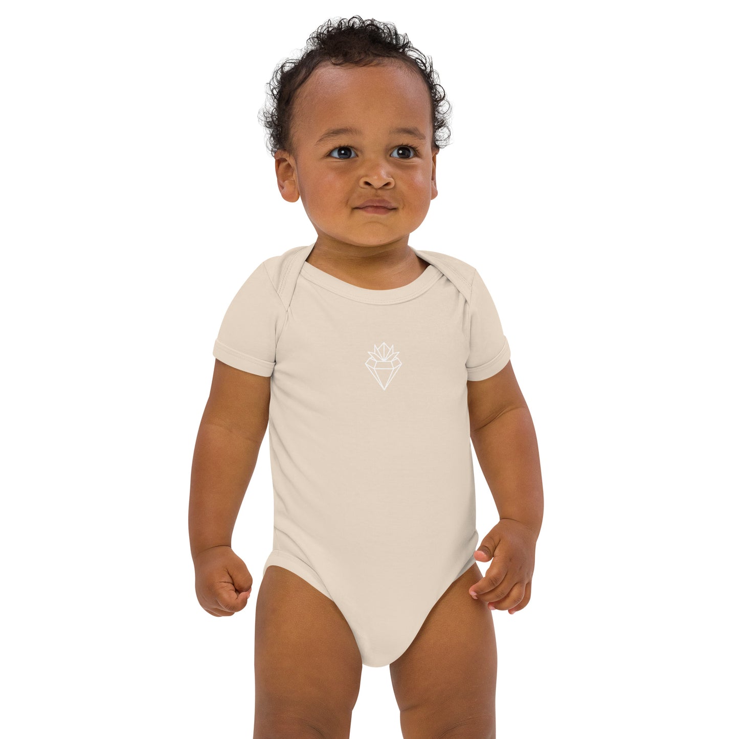 Crowned Diamond Organic cotton baby bodysuit