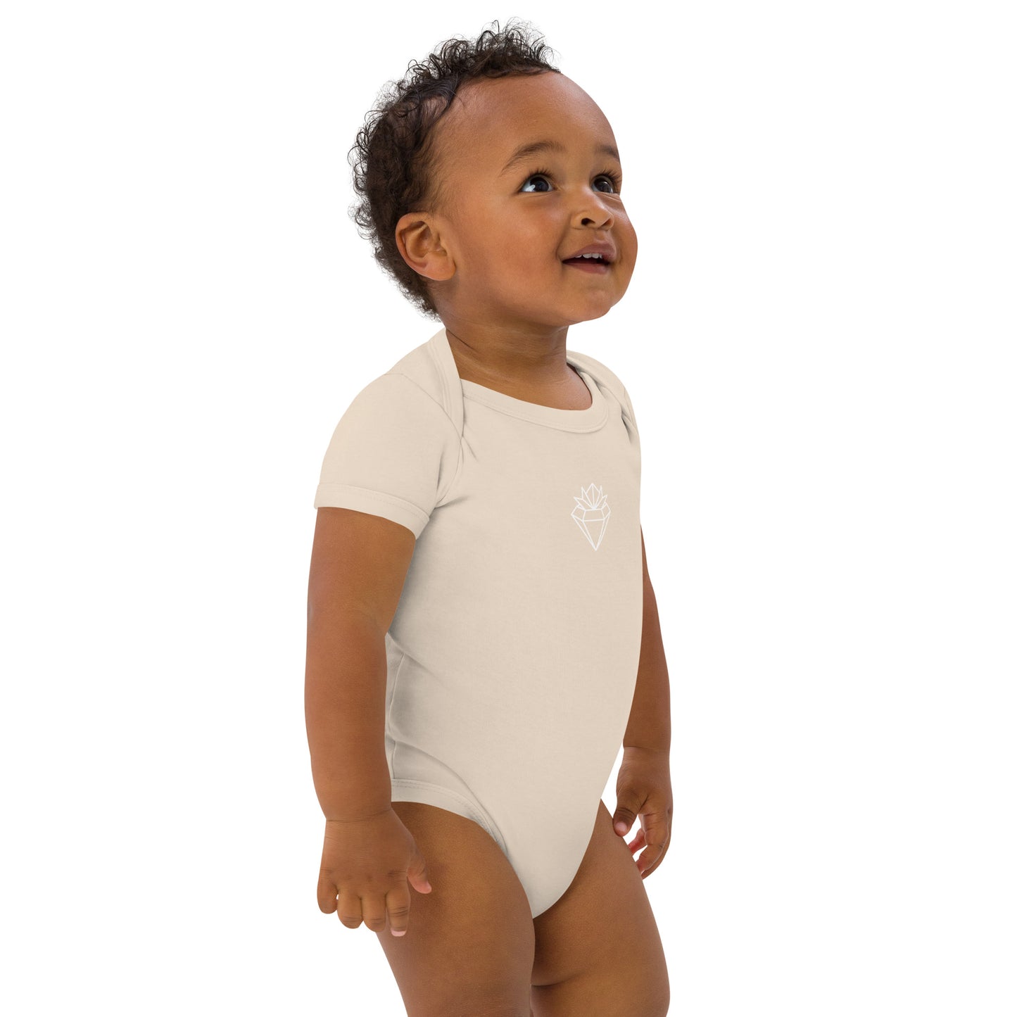 Crowned Diamond Organic cotton baby bodysuit